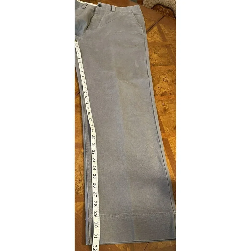 J Crew Men's Pants Gray Size 33x32 100% Cotton Casual Khakis Style 63083